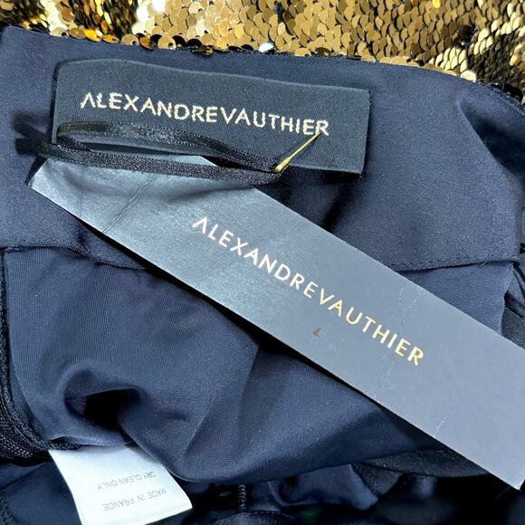 Alexandre Vauthier NWT Sequin Pants Gold & Black Size 38 EU 6 US - Picture 7 of 10